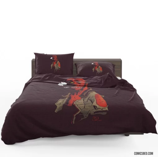 Hellboy Unleashed Dark Enigma Comic Bedding Set