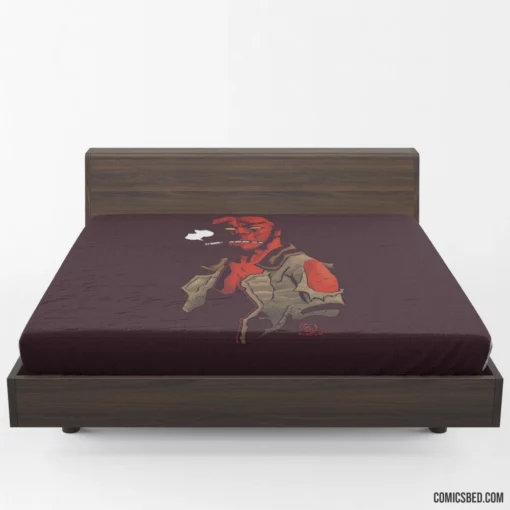 Hellboy Unleashed Dark Enigma Comic Fitted Sheet