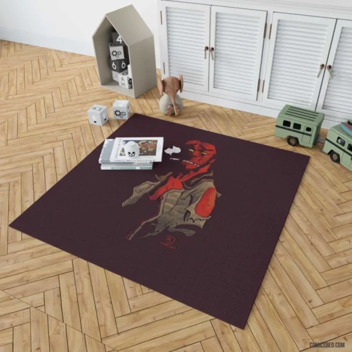 Hellboy Unleashed Dark Enigma Comic Rug 1