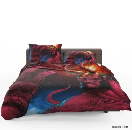 Hellboy Unleashed Dark Horse Legendary Antihero Comic Bedding Set