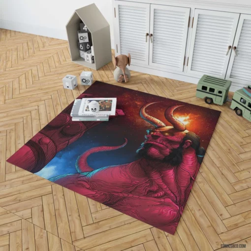 Hellboy Unleashed Dark Horse Legendary Antihero Comic Rug 1