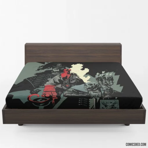 Hellboy Unveiling the Unknown Comic Fitted Sheet