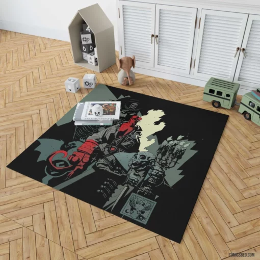 Hellboy Unveiling the Unknown Comic Rug 1