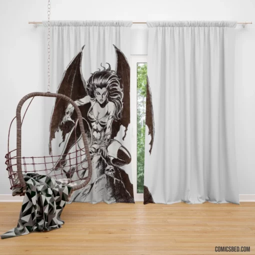 Hellina Seductive Supernatural Comic Curtain