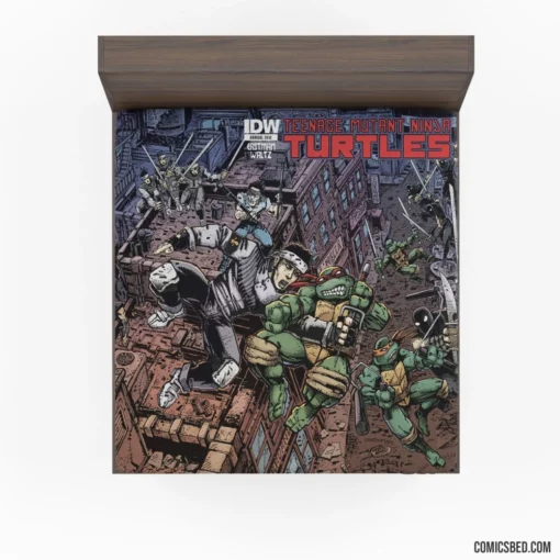 Heroes in a Half-Shell TMNT Adventures Comic Fitted Sheet 1