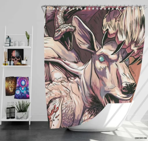 Hoax Hunters Paranormal Investigations Comic Shower Curtain