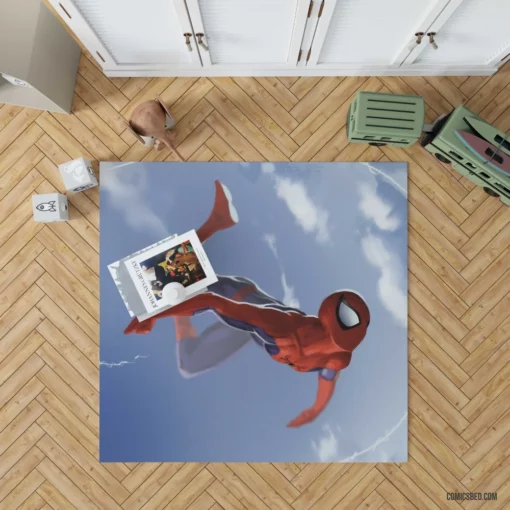 Homecoming Hero Spider-Man Return Comic Rug