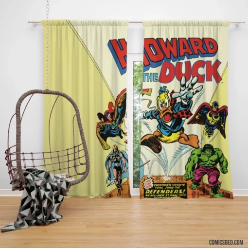 Howard the Duck Marvel Valkyrie Hero Comic Curtain