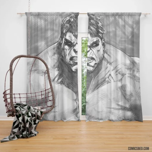 Hulk Boundless Power Comic Curtain