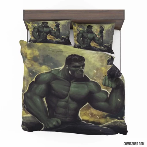 Hulk Cat Marvel Ferocious Beast Comic Bedding Set 1