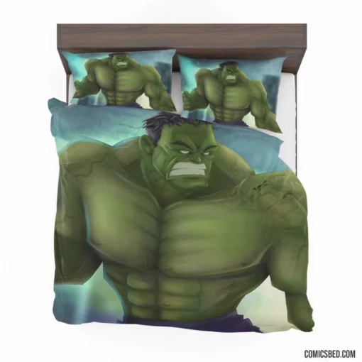 Hulk Chronicles Marvel Raging Goliath Comic Bedding Set 1