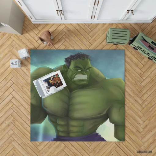 Hulk Chronicles Marvel Raging Goliath Comic Rug