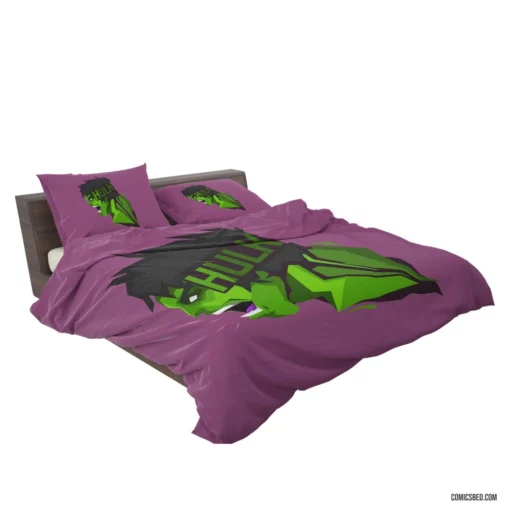 Hulk Gamma-Powered Behemoth Comic Bedding Set 2