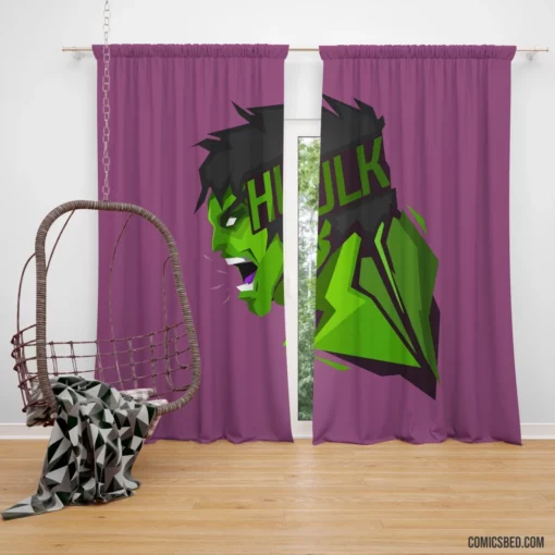 Hulk Gamma-Powered Behemoth Comic Curtain