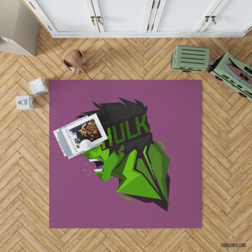 Hulk Gamma-Powered Behemoth Comic Rug