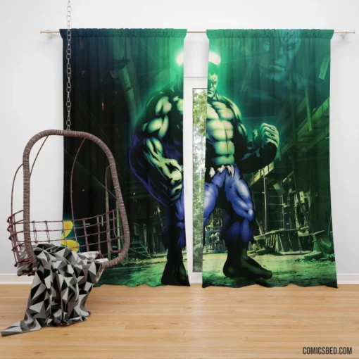 Hulk Gamma-Powered Force Comic Curtain