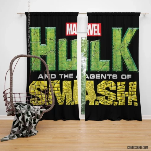 Hulk Gamma-Powered Hero Marvel Comics Curtain