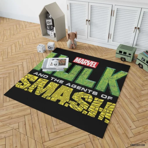 Hulk Gamma-Powered Hero Marvel Comics Rug 1