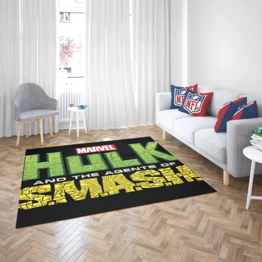 Hulk Gamma-Powered Hero Marvel Comics Rug 2