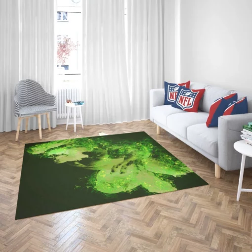 Hulk Green Rage Comic Rug 2