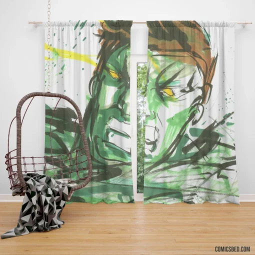 Hulk Incredible Smash Comic Curtain