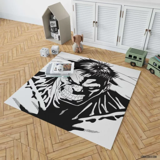 Hulk Incredible Strength Comic Rug 1