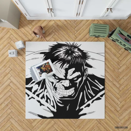 Hulk Incredible Strength Comic Rug