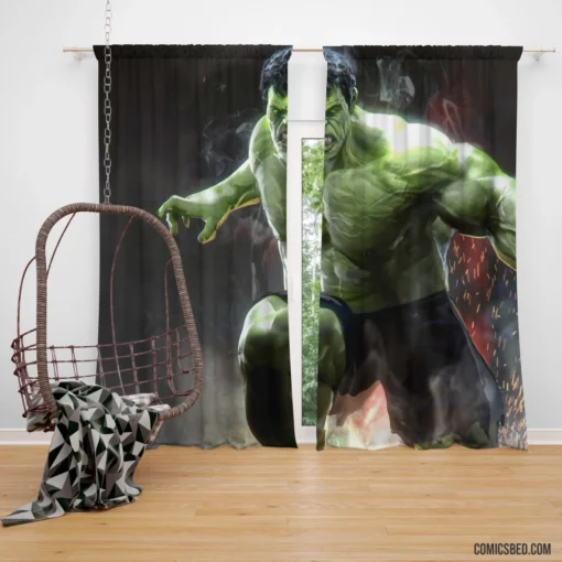 Hulk Marvel Colossal Hero Comic Curtain