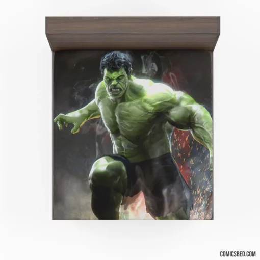 Hulk Marvel Colossal Hero Comic Fitted Sheet 1