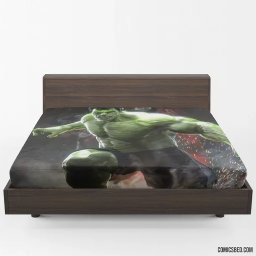 Hulk Marvel Colossal Hero Comic Fitted Sheet