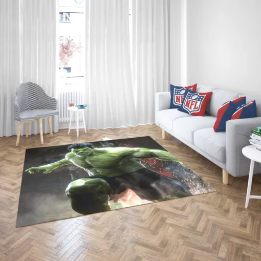 Hulk Marvel Colossal Hero Comic Rug 2