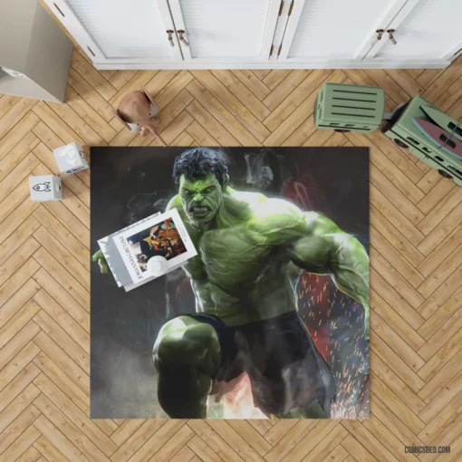 Hulk Marvel Colossal Hero Comic Rug