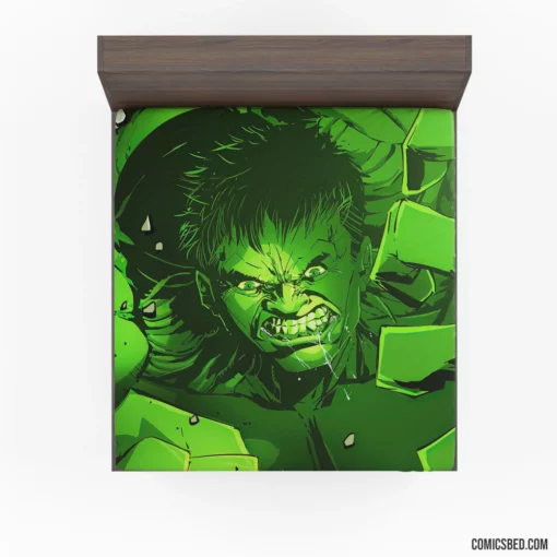 Hulk Marvel Gamma Goliath Comic Fitted Sheet 1