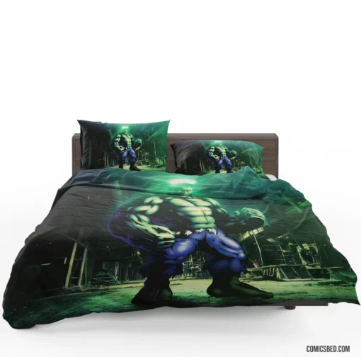 Hulk Marvel Gamma-Powered Giant Comic Bedding Set