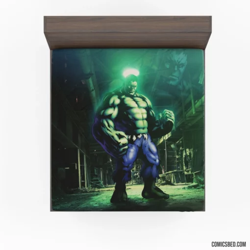 Hulk Marvel Gamma-Powered Giant Comic Fitted Sheet 1