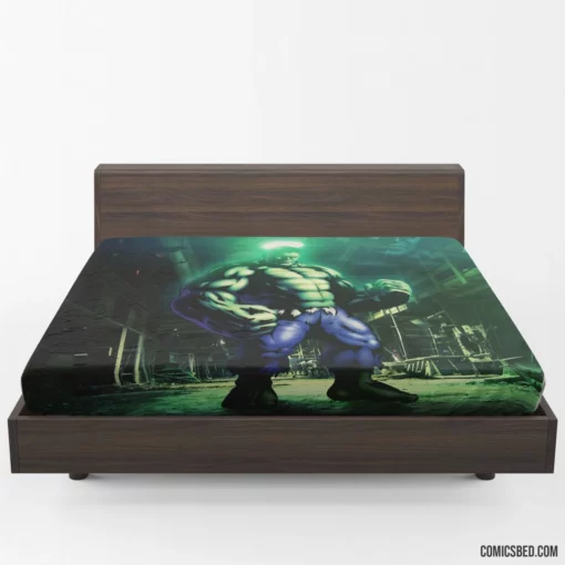 Hulk Marvel Gamma-Powered Giant Comic Fitted Sheet