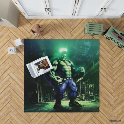 Hulk Marvel Gamma-Powered Giant Comic Rug