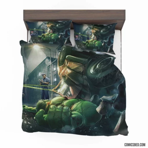 Hulk Marvel Gamma-Powered Hero Comic Bedding Set 1