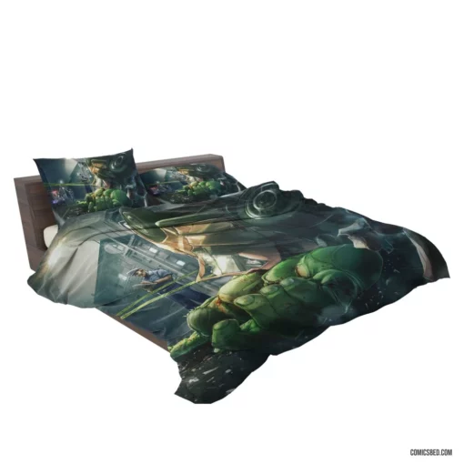 Hulk Marvel Gamma-Powered Hero Comic Bedding Set 2