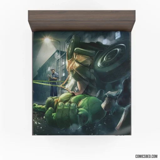 Hulk Marvel Gamma-Powered Hero Comic Fitted Sheet 1