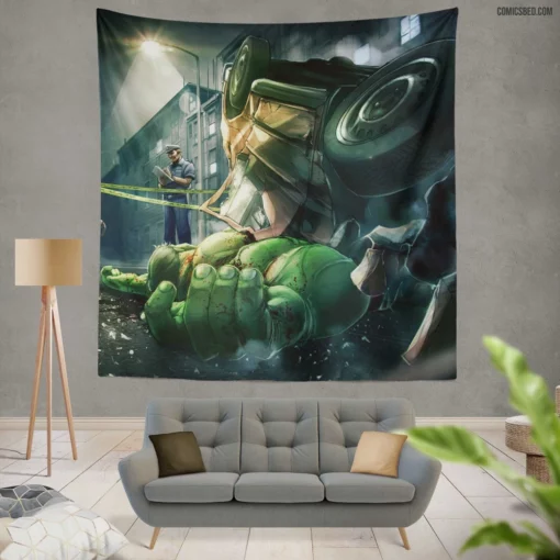 Hulk Marvel Gamma-Powered Hero Comic Wall Tapestry