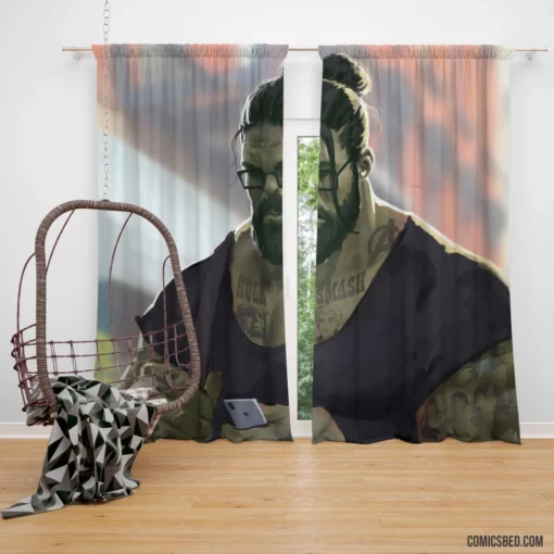 Hulk Marvel Green Goliath Comic Curtain