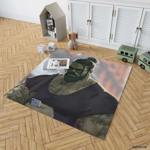 Hulk Marvel Green Goliath Comic Rug 1