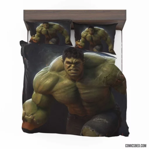 Hulk Marvel Green Powerhouse Comic Bedding Set 1