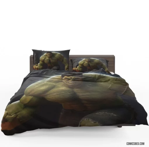 Hulk Marvel Green Powerhouse Comic Bedding Set