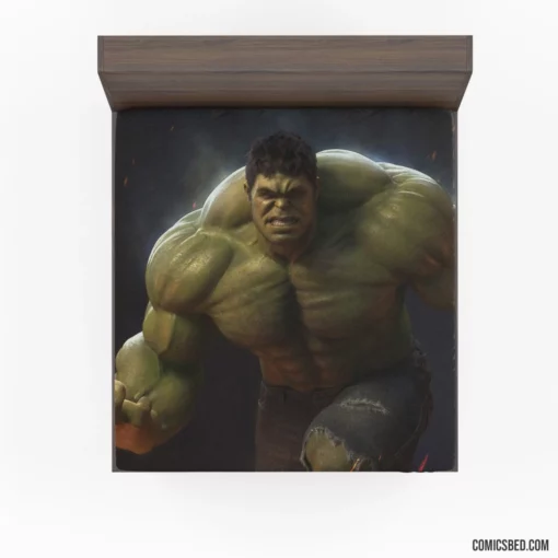 Hulk Marvel Green Powerhouse Comic Fitted Sheet 1