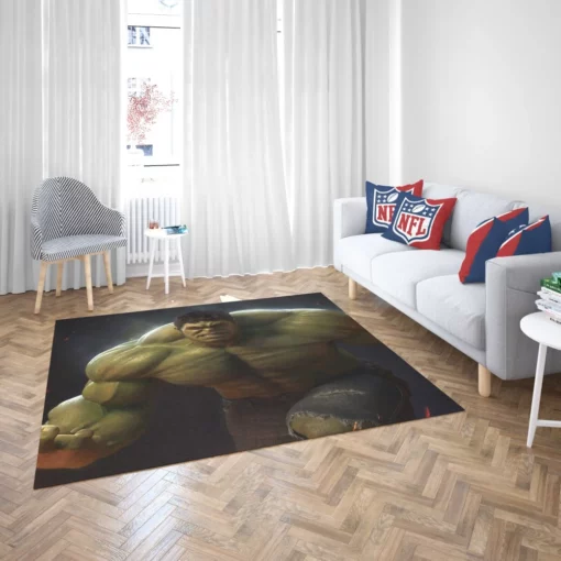 Hulk Marvel Green Powerhouse Comic Rug 2