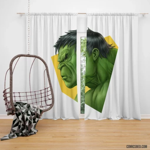 Hulk Marvel Incredible Behemoth Comic Curtain