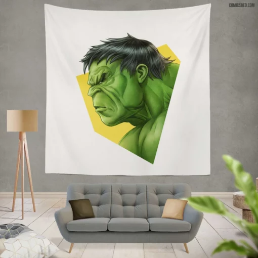 Hulk Marvel Incredible Behemoth Comic Wall Tapestry