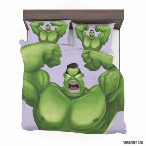 Hulk Marvel Incredible Green Hero Comic Bedding Set 1